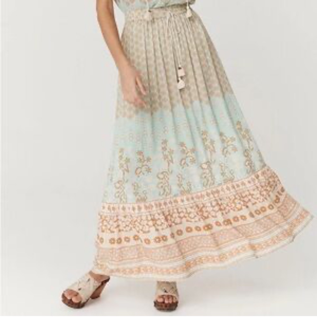 Spell Sweet Nothings Bohemian Printed Maxi Skirt